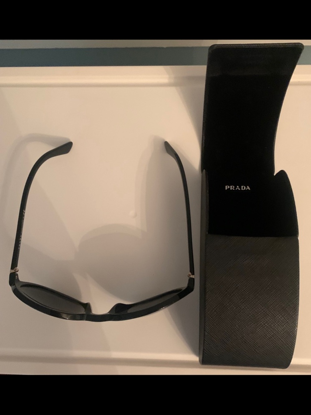 Prada Round Black Women's Sunglasses - Picture 9 of 9